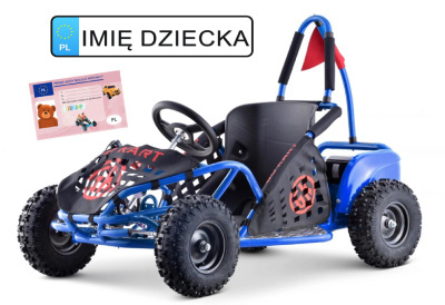 Gokart Fast Dragon Buggy dla dziecka niebieski